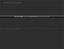 Tablet Screenshot of americanviolet.com